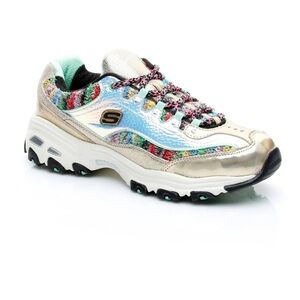 SKECHERS D'Lites - Gold Dust Women's Shoes,sz.6 B!NEW